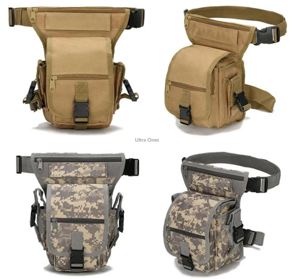 Tactical Drop Leg Bag Midja Pack Army Combat Travel Utility Lårpåse för camping Vandring Fiske Hunt3380136