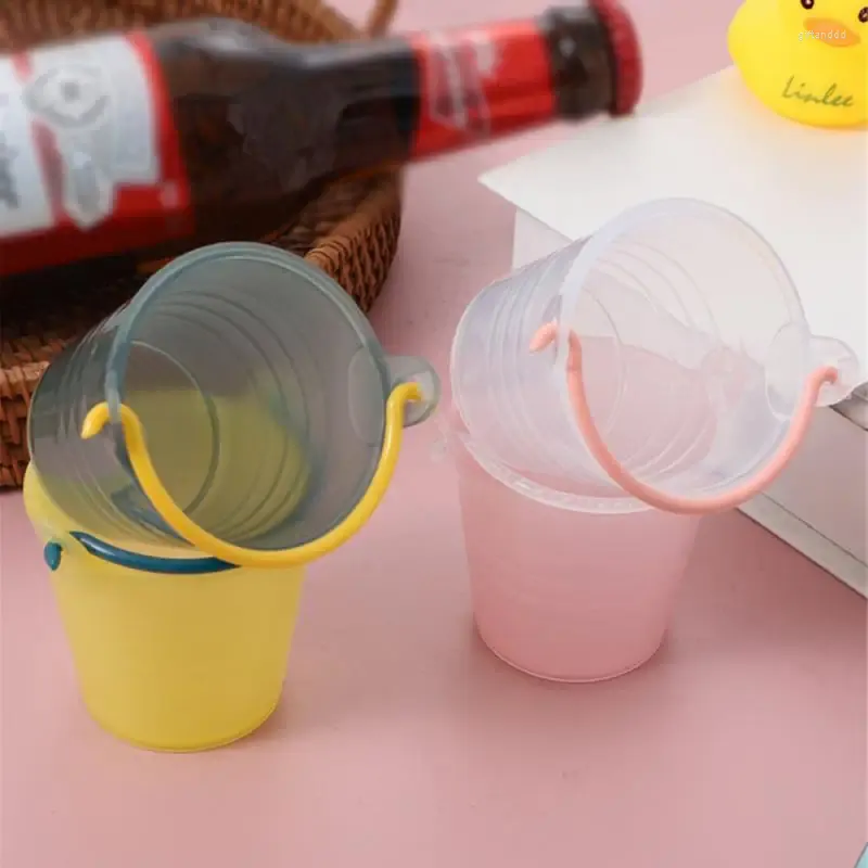 Tumblers Mini Small Wine Glass Portable Lätt att rengöra tillgängligt i flera färger Material Flat Cup Beer Mug