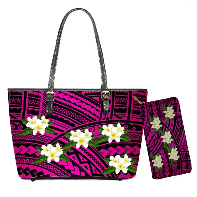 Shoulder Bags Female Bag Bohemia Flower Pattern Pu Wallet Handbag Women Coin Purse Elegant Casual Soft 2024 Free Dropship Wholesale