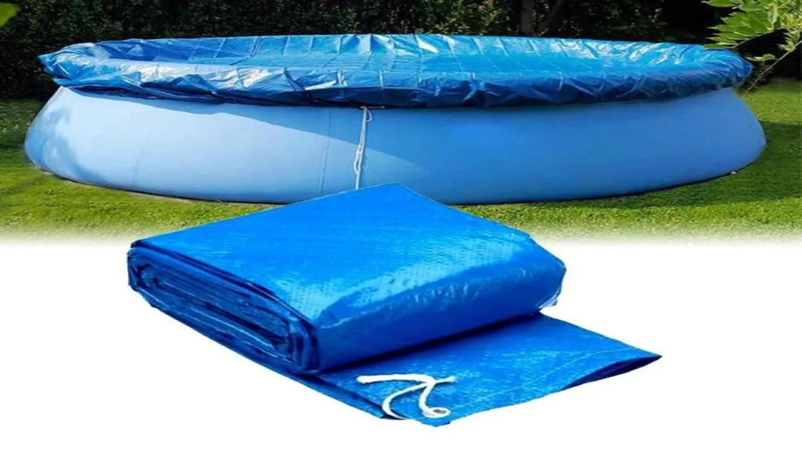 Swimming pool cover cloth cloth bracket pool cover inflatable swimming dust diaper round PE232b8796182