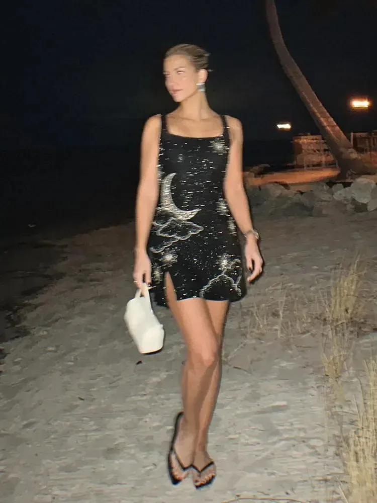 short sleeve sequins bodycon dress Short One Shoulder Prom Cocktail Dress