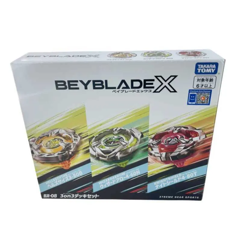 4d Beyblades Orijinal Takara Tomy Beyblade X BX-08 3-3-Güverte Seti Ön Satış