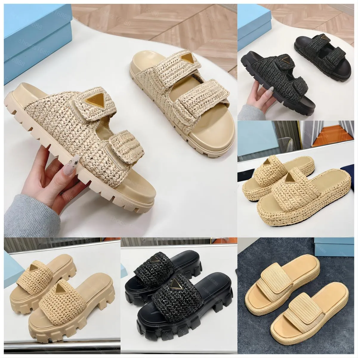 Slide piatta a forma piatta all'uncinetto Designer Designer di alta qualità sandali di schiuma di alta qualità Sandali di lusso Sandla