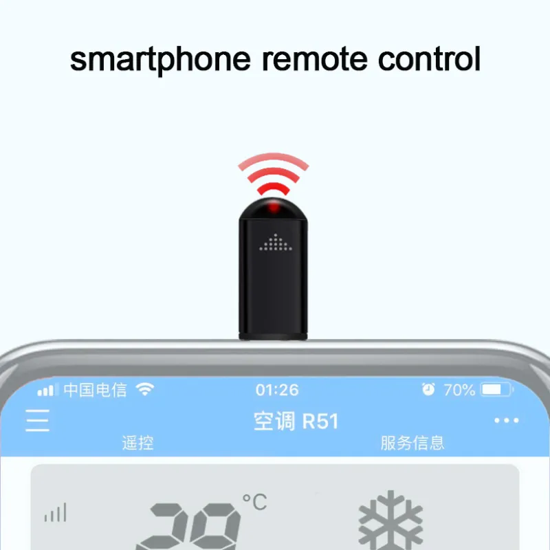 Nowy smartfon zdalne sterowanie IR Blasters Typ C Micro Lightning Universal Smart Infrared App Adapter do telewizora klimatyzatora