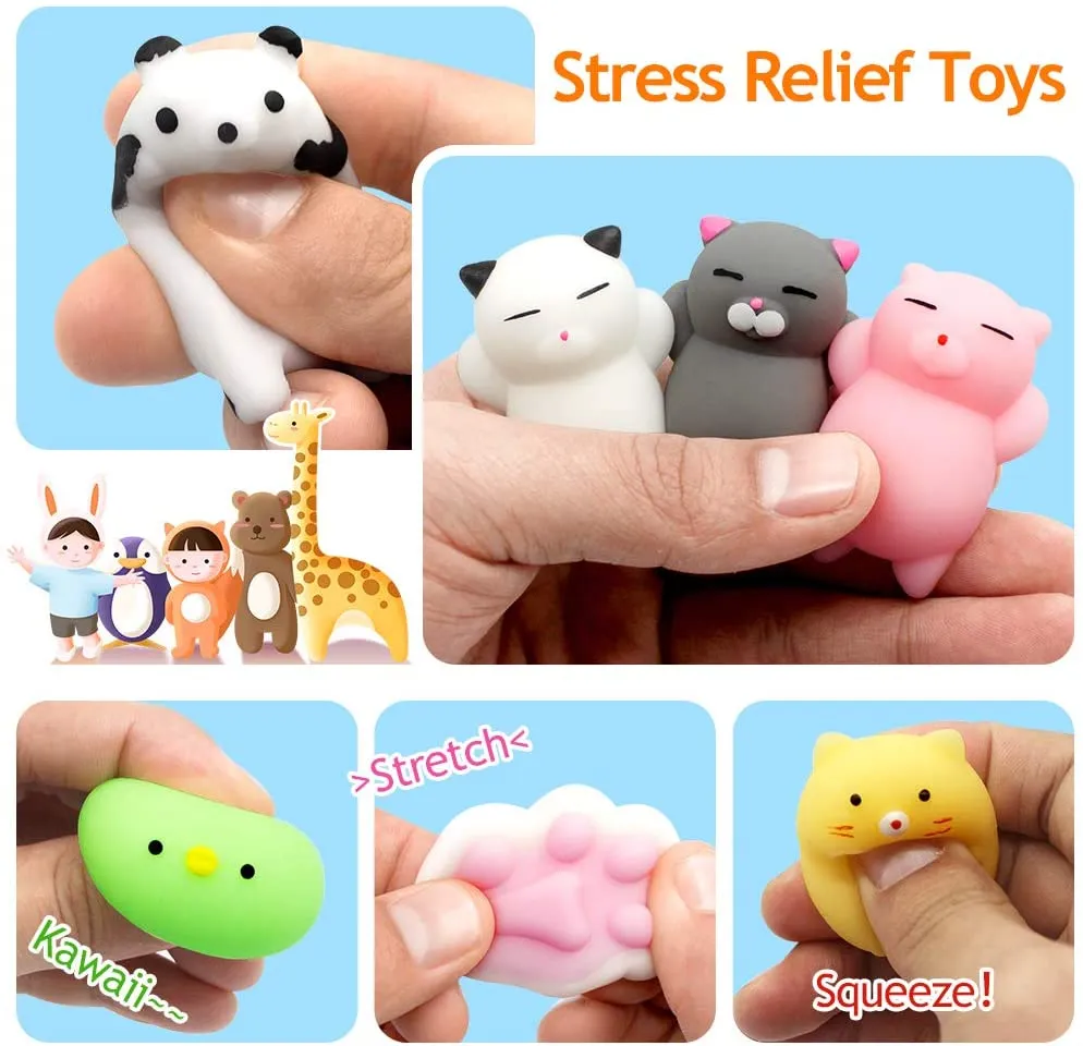 2024 Heiße Mochi Squishy Toys Mini Squishies Kawaii Tier Squishys Party Ostern Geschenke für Kinder Stress Relief Toy Yjn