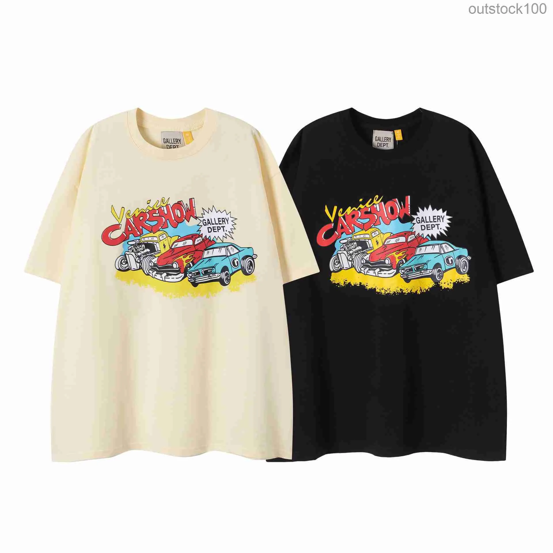 TRENDE LUXURIE Galery DAPT Brand Original T-shirts Summer NOUVEAU CARTOONE CARTON CARTON LETTRE IMPRESSION COUPLE SUMBRE AVEC LOGO VRAI