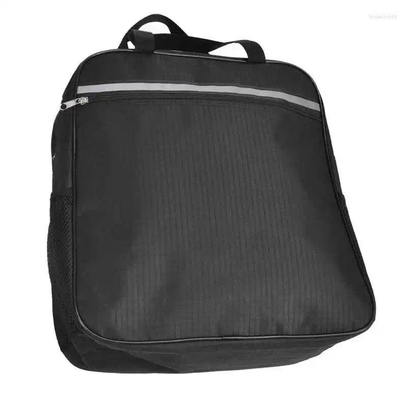 Sacos de armazenamento Bolsa de cadeira da roda Backpack de cadeira de rodas preta para externo