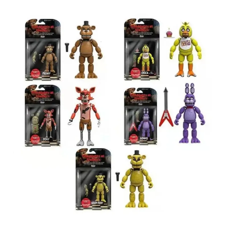 Fnaf orso mezzanotte harem cinque notti giunti movbable staccabile figura di gioco a cinque notti Breach Breach Model Toy 240514