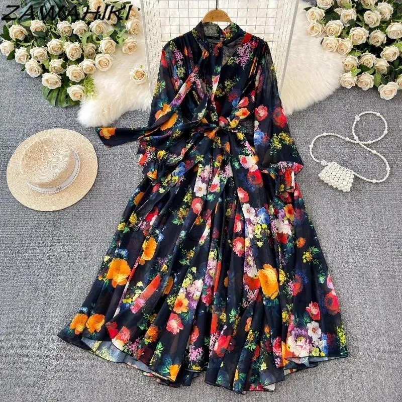 ワンピース SCAN FLOWER CHIFFON DRESS Ameri（アメリ）の「SCAN FLOWER CHIFFON DRESS（ワンピース