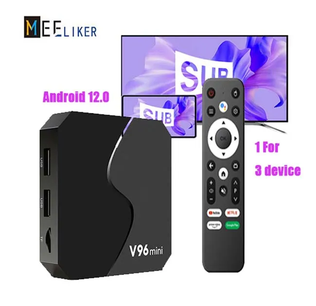 V96 mini Android tv box S-sub 1 for 3 device 2G 8G Android 10 smart tv box android V96mini