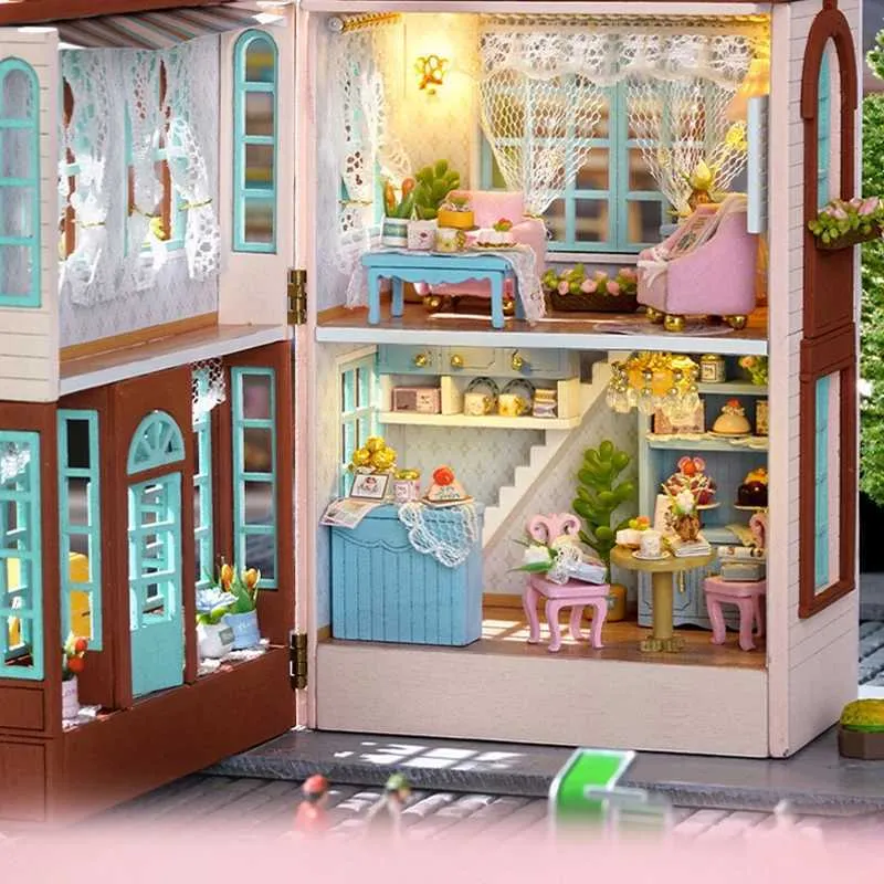 Realistic Little Dolls House Doll Houses For Girls DIY Miniature