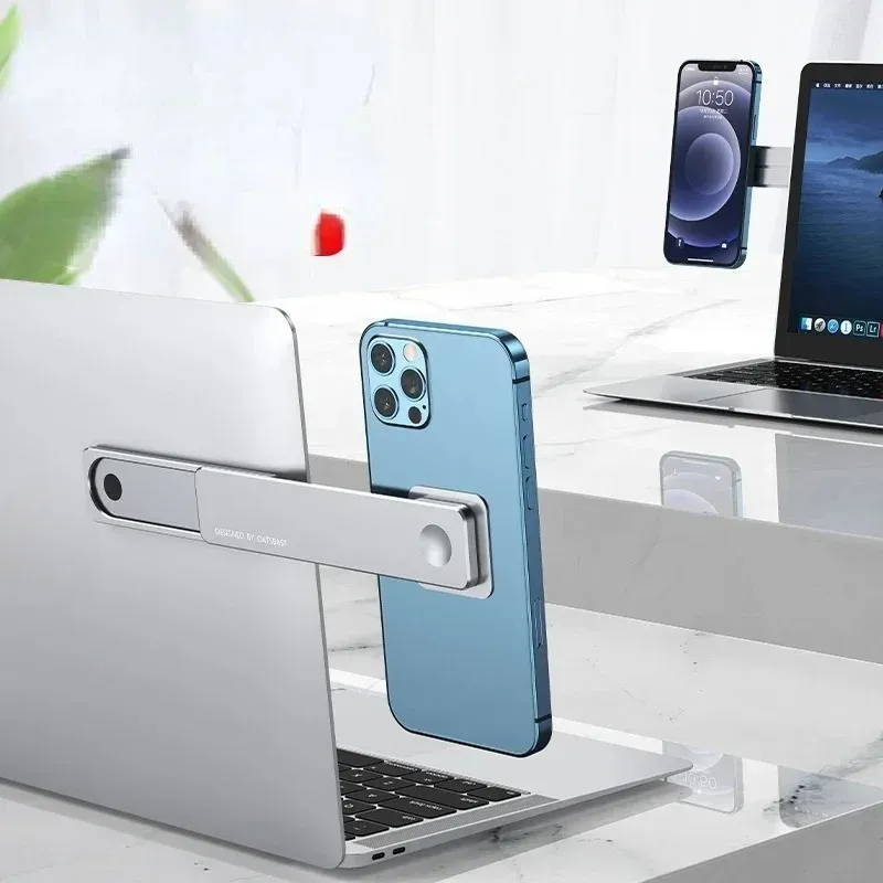 1pc 2 in 1 Laptop Expand Stand Notebook per iPhone Xiaomi Supporto per MacBook Air Desktop Computer Notebook Accessorio