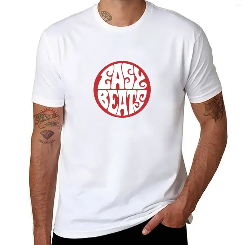 Tanques masculinos Tops EasyBeats Logo T-shirt T-shirt Tubs Tamts Shirts Man Plain White Men