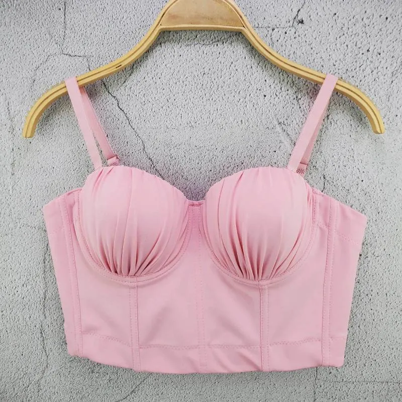 Tanks pour femmes Style d'été Femmes Sexy Designer Laced Black Whtie Pink Beige Mint Cotton Camisole Tops 2024 High Street Camis Crop