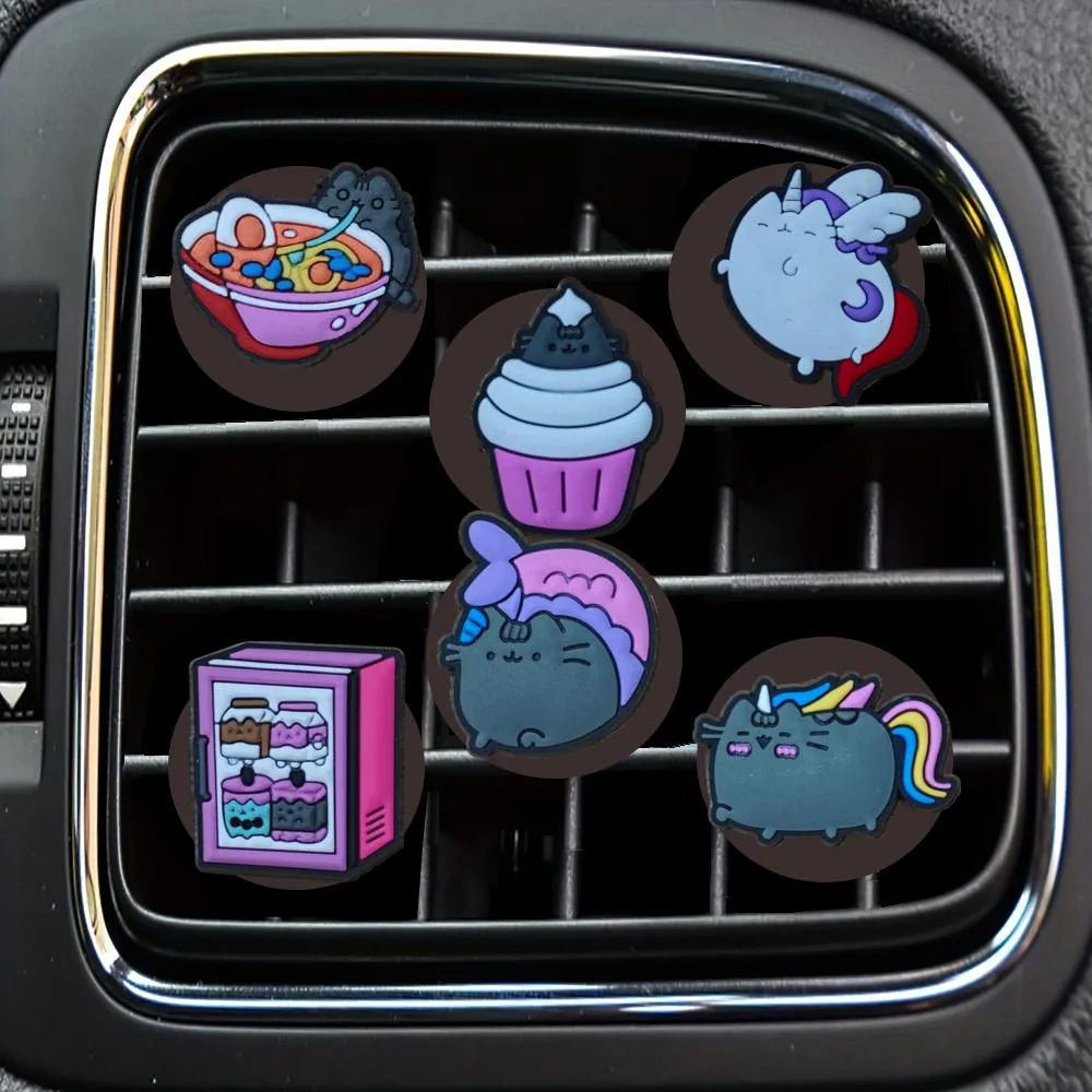 Haczyka wieszakowe koty i kreskówki klips wentylacyjny samochodowy na klipsy dekoracyjna odświeżarka wymiana Odżywcza dostawa OTQWA OTCSZ