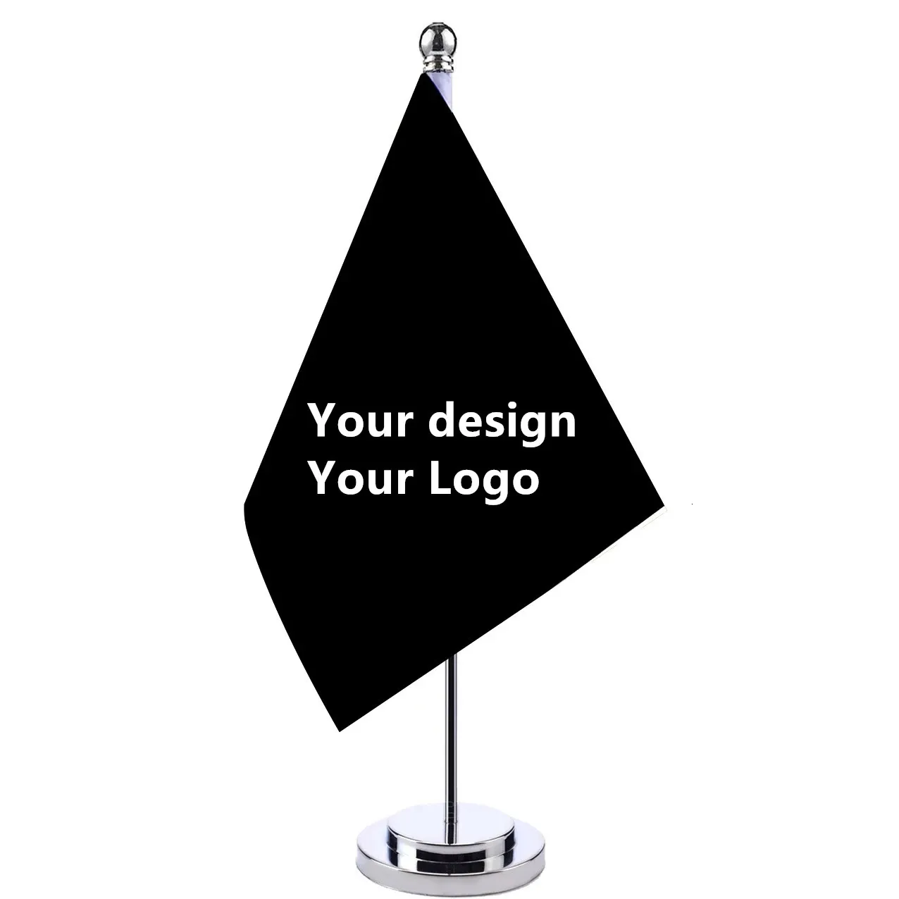 Flag Size 14x21cm Custom Your With Desk Stand Set Advertising Customized Office Desk Table Standing Flag Room Decoration 240513