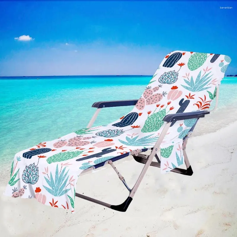 Stol täcker Shell Beach Lounge Cover Handduk Summer Cool Bed Garden Sunbath Lazy Lounger Mat