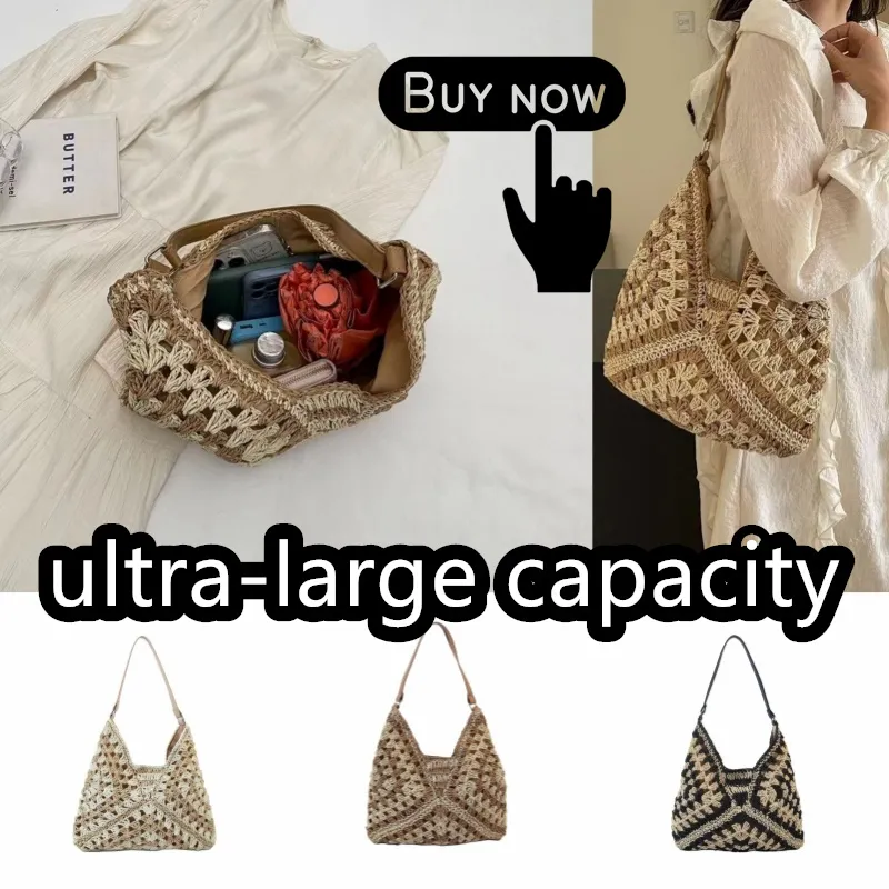 Luxury triangle handbags designer tote bag women Beige Straw Raffias top handle beach bag shopper weekender clutch bags mens fashion Crossbody bag