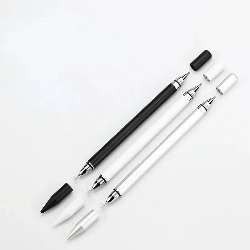 Universal 2 w 1 światłowodowy pióro rysunek tablet Pen Pens Pojemność pojemnościowy Pen Caneta Touch Pen do telefonu komórkowego Smart Pen Akcesoria