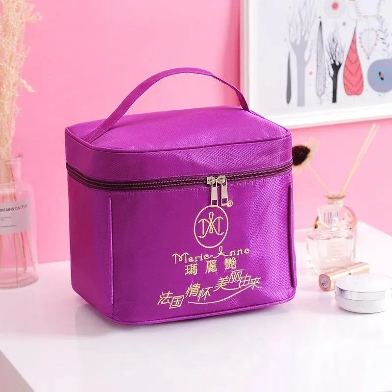 Storage Bags Large Bag Foldable Cosmetic Waterproof Simple Korean Portable Elegant Purple Capacity Daily Finishing