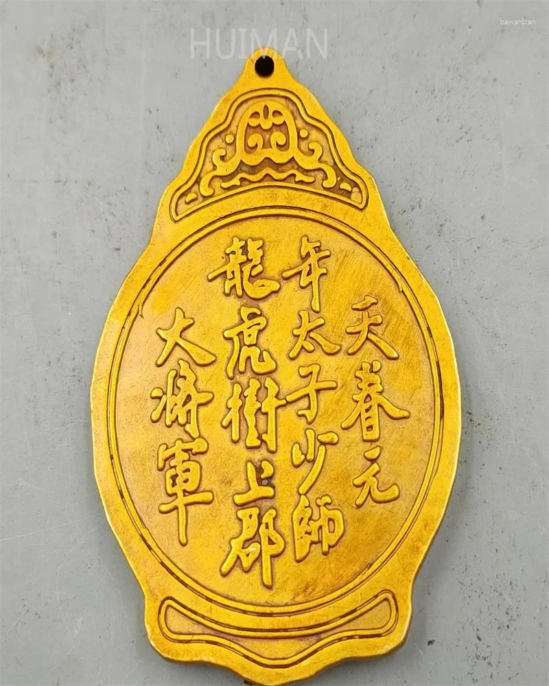 Dekorative Figuren Sammlung China Messing Antique Imitation Befehl die Bronzemedaille Skulptur Metallhandwerk Home Dekoration#8