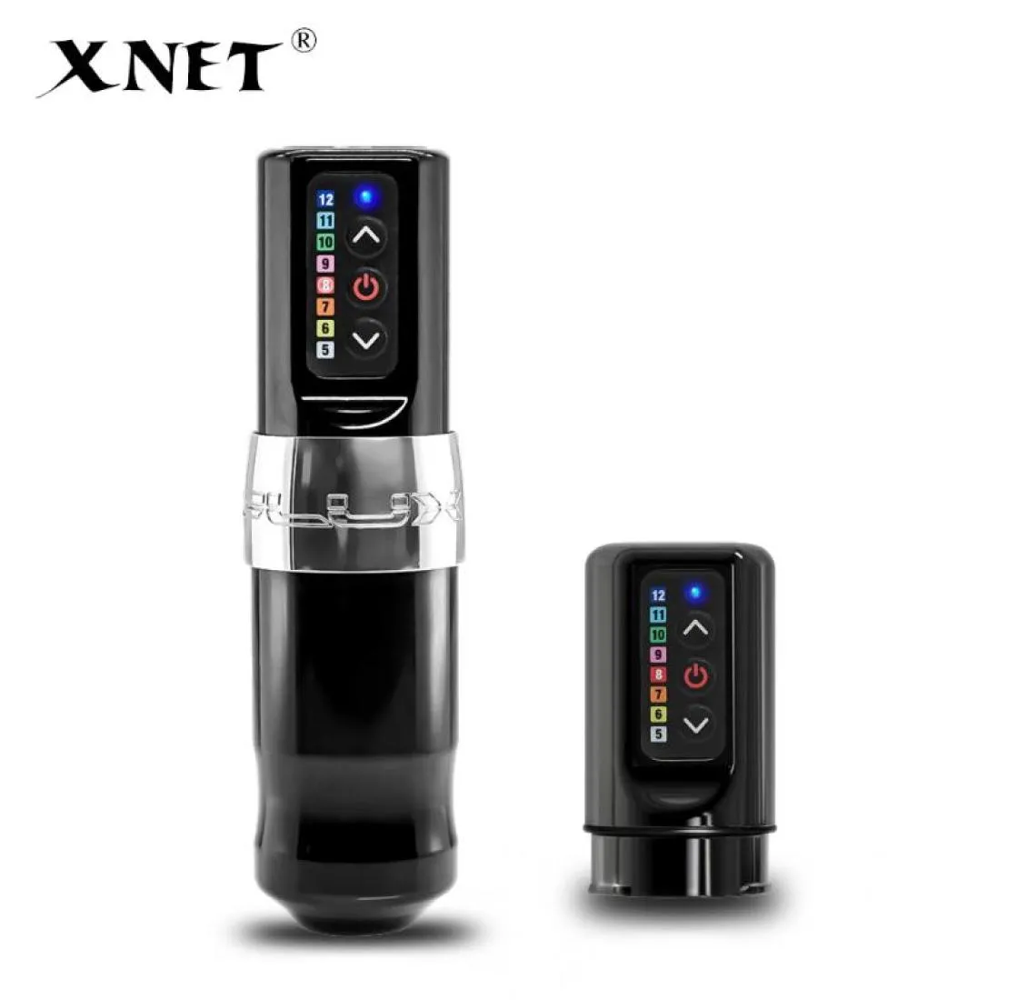 Xnet Professional Wireless Tattoo Machine Pen Stark borstlös motor Fastladdning 2400 mAh litiumbatteri för konstnär BODY5361638