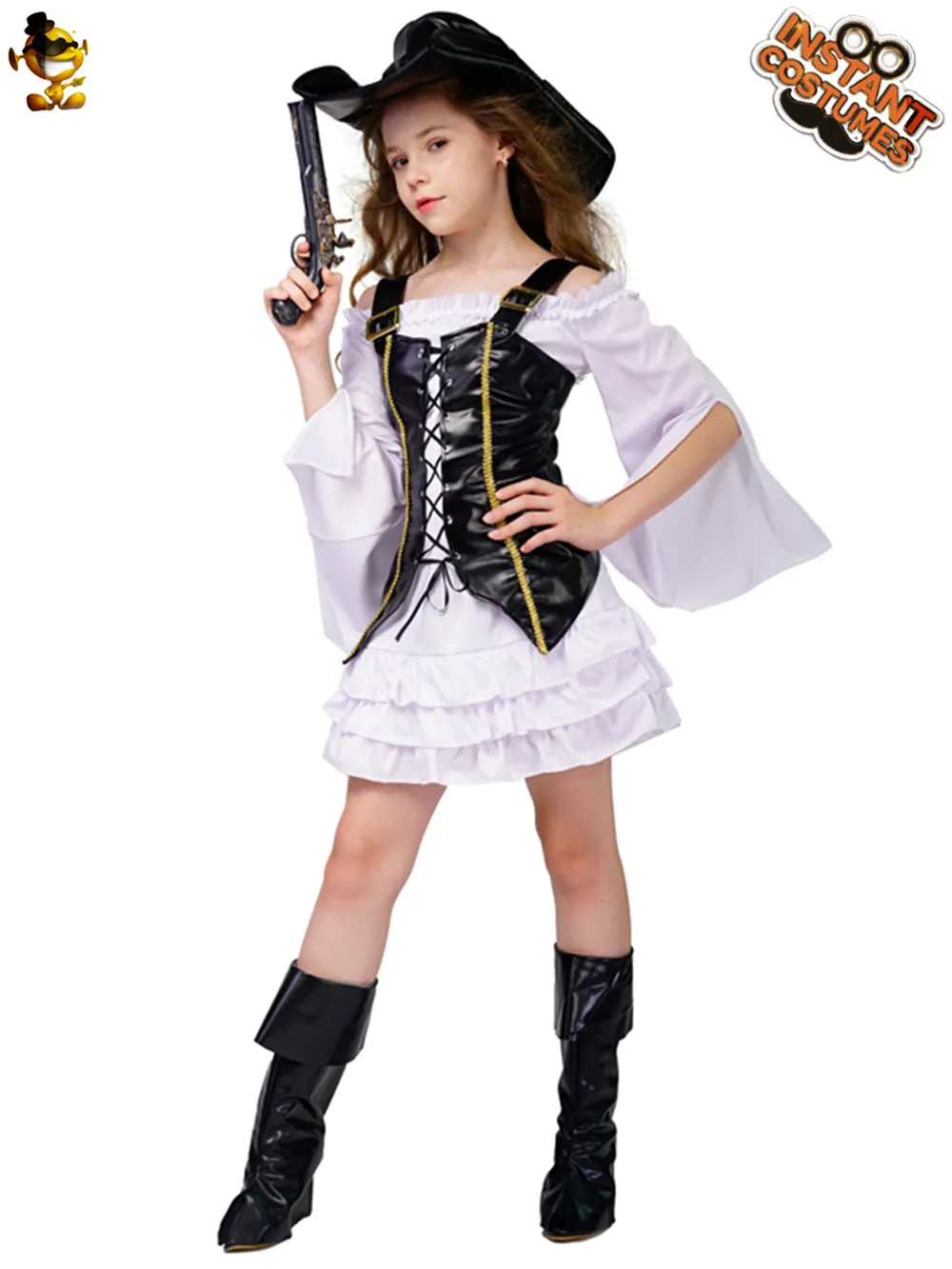 Halloween -Kostüme Mädchen Kleidung Pirate Cosplay Clohts Party Kleidung Performance Kostüme