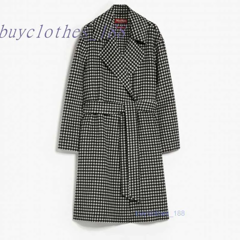Płaszcz wełniany płaszcz o średniej długości damskiej płaszcz włoskiej marki luksusowy płaszcz kaszmirowy płaszcz kaszmirowy k1og