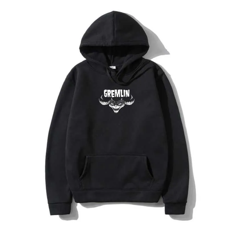 Erkek Hoodies Sweatshirts Gremlin Outerwear 80s 90'lar Punk Rock N Roll Sonbahar Metal Misfles Samhain Concer Hoody Y240510