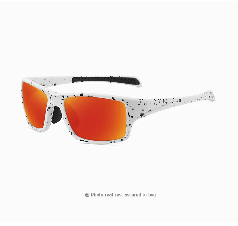 새로운 스포츠 사이클링 편광 선글라스 패션 스트리트 스타일의 태양 안경 한국 광장 여성 안경 UV400 거울 렌즈
