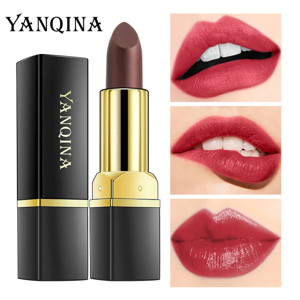 Yanqina Yanqina Black Rose Lipstick Warm Geleidelijk Verandering Make -up Kleur Display Hydraterende kleur Veranderende lippenstiftlippenstift