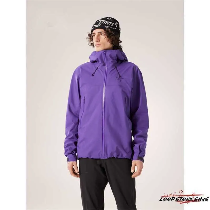 Designer Sport Jacket Windproect Jackets Beta Light Jacket Gore-Tex Waterproof Men's Sprint Shirt Iola/Silver Fantasy Purple S Hzgb