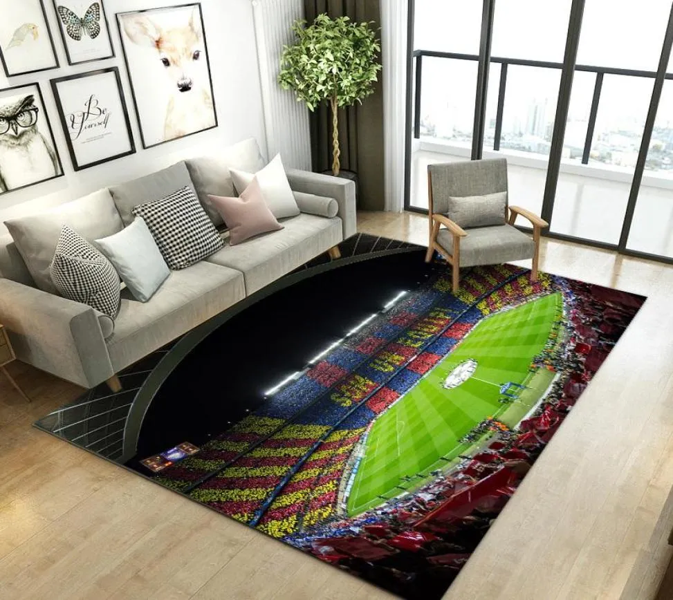 Tapijten voetbal tapijt 3d print voetbal sport slaapkamer matten en tapijten grote moderne woningdecoraties voor kinderen39s kamer spelen fl6336072