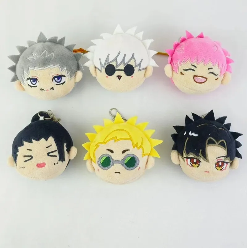 2024 Hot 10cm Jujutsu Kaisen Plush Doll Keychain Accessory Anime Geto Suguru Satoru Gojos Mini Plushie Toy Soft Cosplay Starfish Body Toy