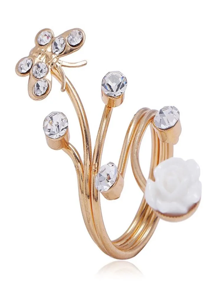 Anneaux 2021 Beau sonneries de pierres précieuses anneaux alliés diamant anneau de luxe Designer Femmes de bijoux accessoires pour fête Girl6738207