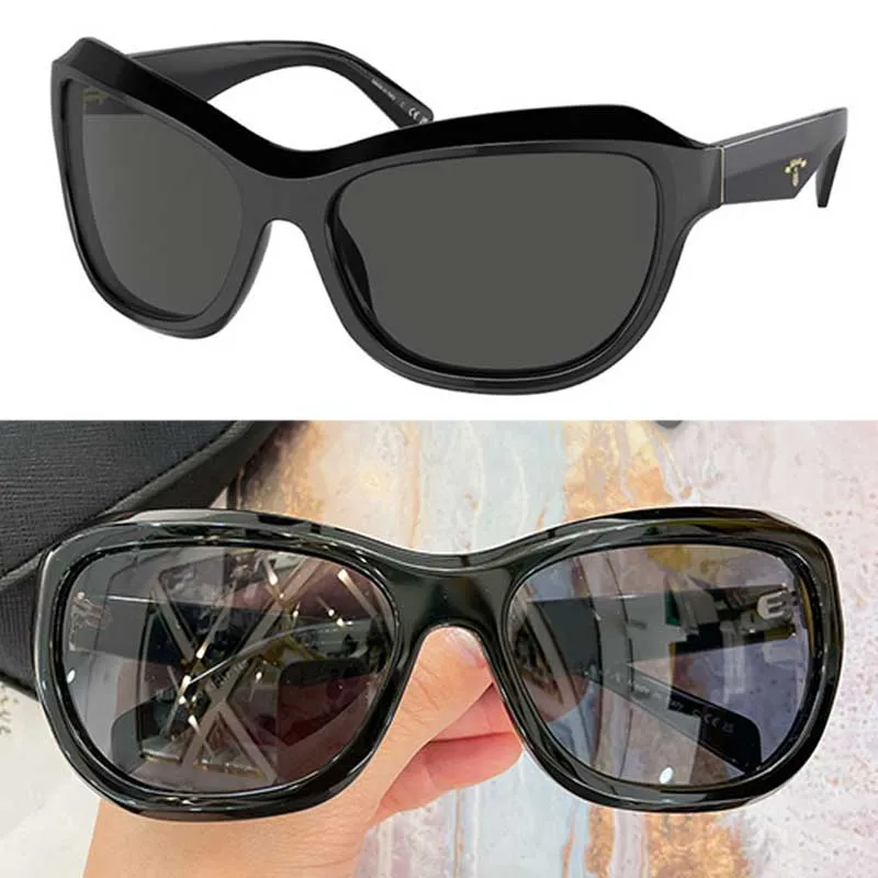 24SS Nya kvinnor Swing Sunclasses Spra27 Fashion Retro Designer Solglasögon Black Acetate Frame UV Resistant Lenses Lady Beach Vacation Glasses Top Quality