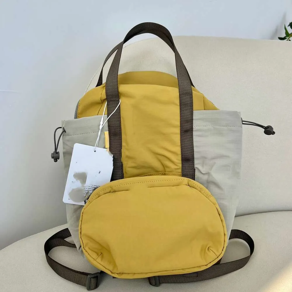 Shoulder Bags Lu Family High Quality Sports Leisure Outdoor Backpack Japanese and Korean Color Contrast Mother Oblique Straddle Lightweight Travel Bag 10l