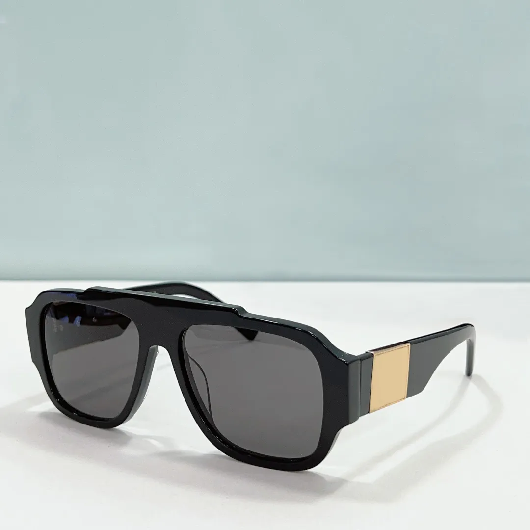 Vintage Square Sunglasses Pillow Shaped Gold Black/Dark Grey 4436 Men Designer Sunglasses Summer Shades Sunnies Lunettes de Soleil UV400 Eyewear