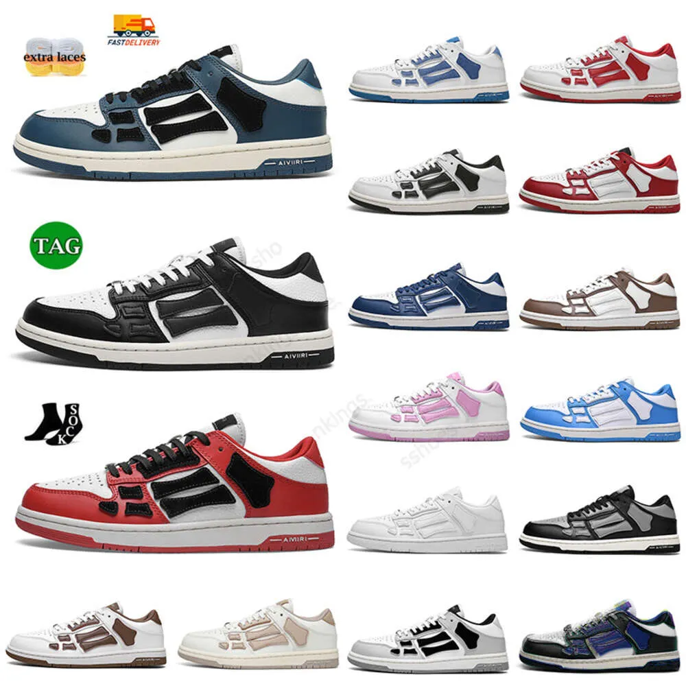 Hommes de haute qualité femme squellage haut squelette bas squelette d'amiss chaussures triples noir blanc rose vert rouge rai rabattre basketters de créateurs de créateurs de sports de marque de sport 36-44