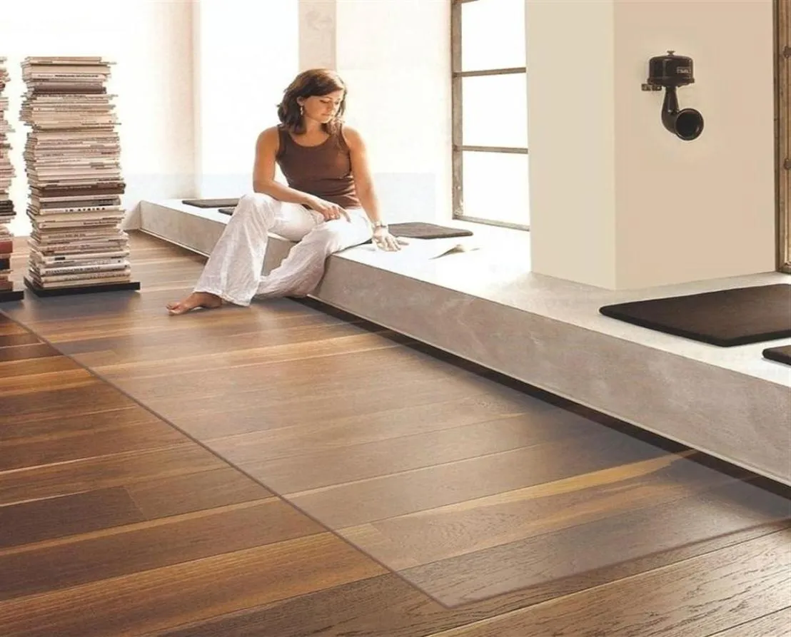 Carpet de tapete transparente Anti -arranhão sala de estar de estar fácil protetor de piso limpo quarto anti scratch tapetes cadeira de escritório mat286v4360840