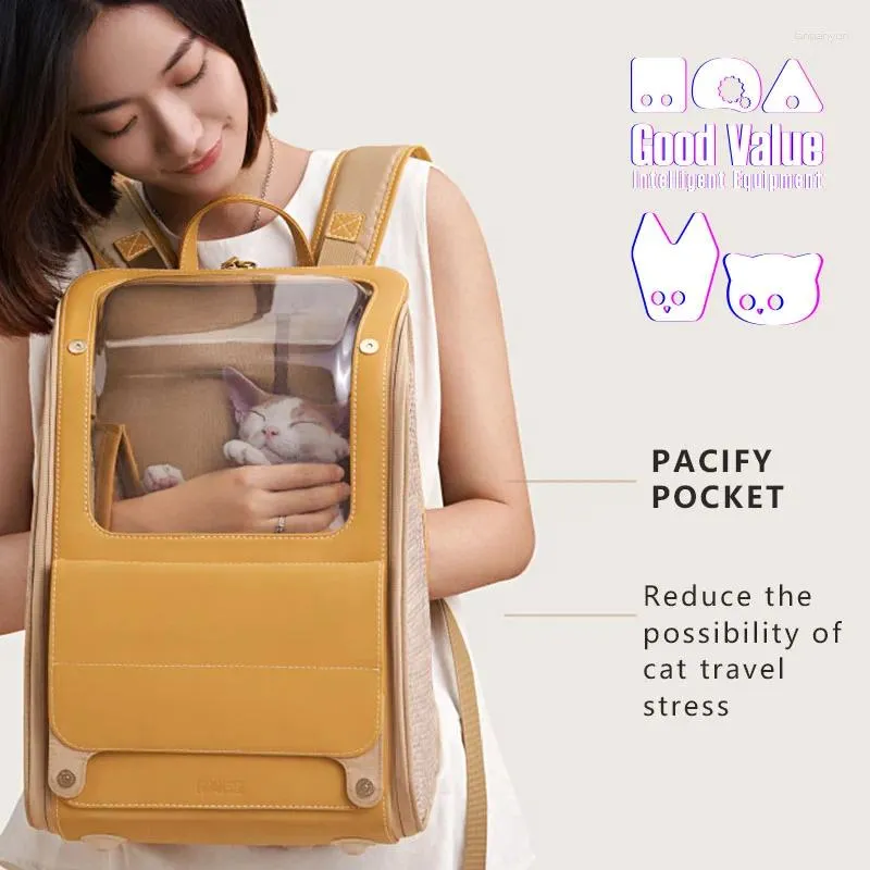 Cat Carriers Bag Pet Handtas gaat uit Portable Adembante ruimte grote capaciteit hondenrugzak.