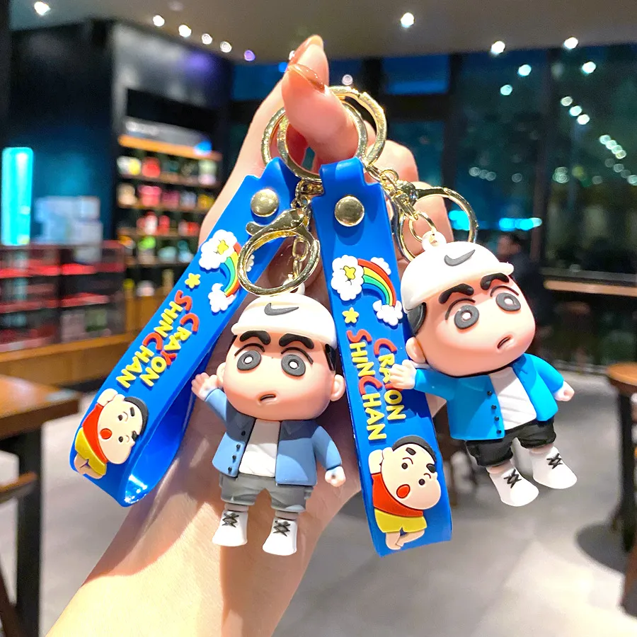 keychains woman designer keyrings accessories Cartoon Q version of the doll cartoon small new key chain around the animation car keychain pendant decoration