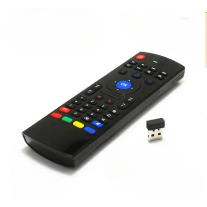 2,4 GHz MX3 Air Mouse Wireless Mini Clavier Remote Contrôle avec des touches multimédias pour Android TV Box Smart TV PC Linux Windows