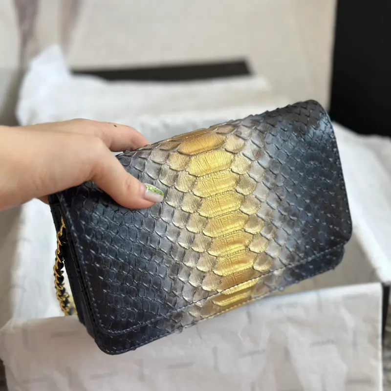 Designerskie torby na ramię Baguette luksusa Południowa Afryka Python Python torebka męskie i damskie swobodne węża węża