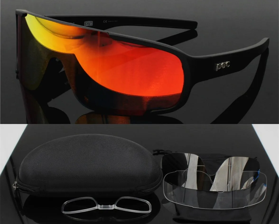 POC Brand Aspire 3 Lens AirsoftSports Cycling Solglasögon Män kvinnor Sport MTB Mountain Bike Glasses Eyewear Gafas Ciclismo7851119