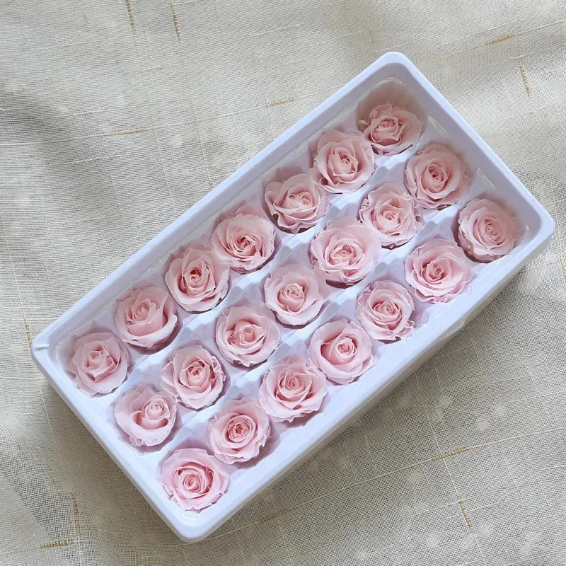21 stuks/doos B-grade eeuwige hydraterende rozen bruiloftsfeest Decoratie Diy Valentijnsdag Moederdag Geschenkdoos goedkoop LL