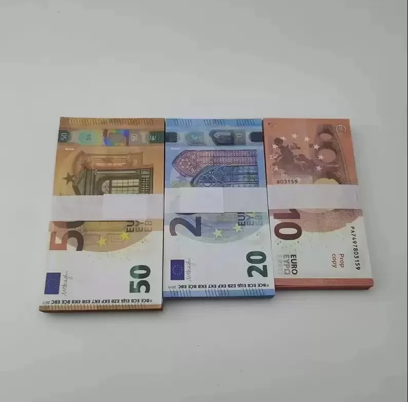 Partyversorgungen gefälschte Geld Banknote 10 20 50 100 200 500 Euro Realistische Spielzeug-Bar Requisiten Kopie Währung Filmgeld