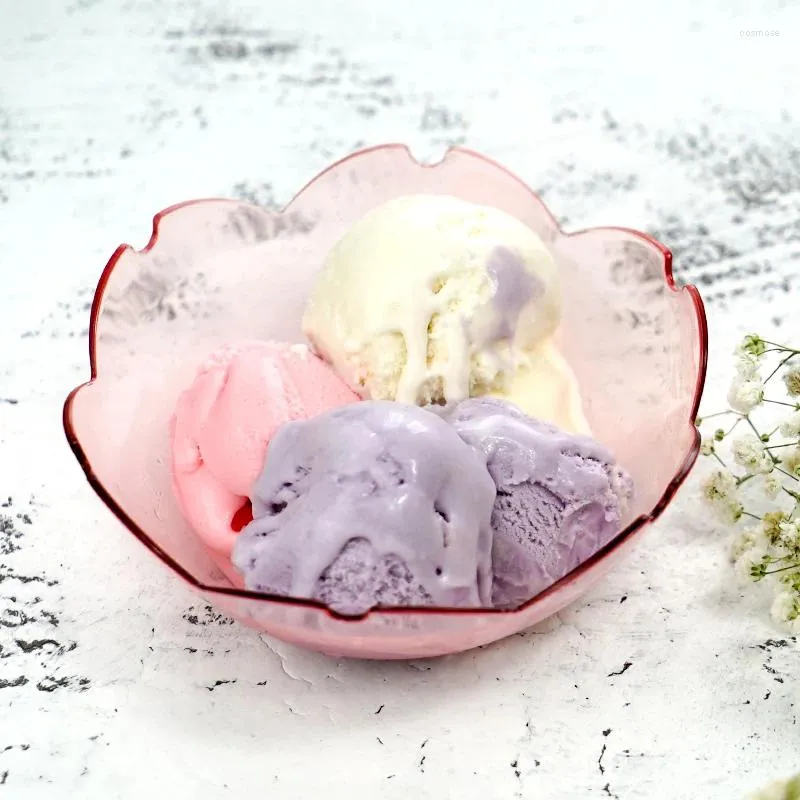 Engångskoppar sugrör 25st kreativ glass kopp sallad skålar mousse pudding gelé dessert konditory födelsedagsfest gynnar plast