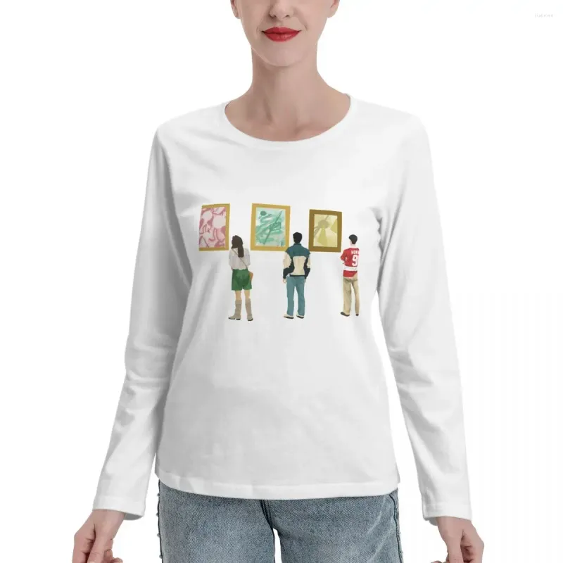 Polos Ferris Bueller au Musée d'art T-shirts à manches longues plus taille Tops Animal Print Shirt Womens Graphic T-shirts