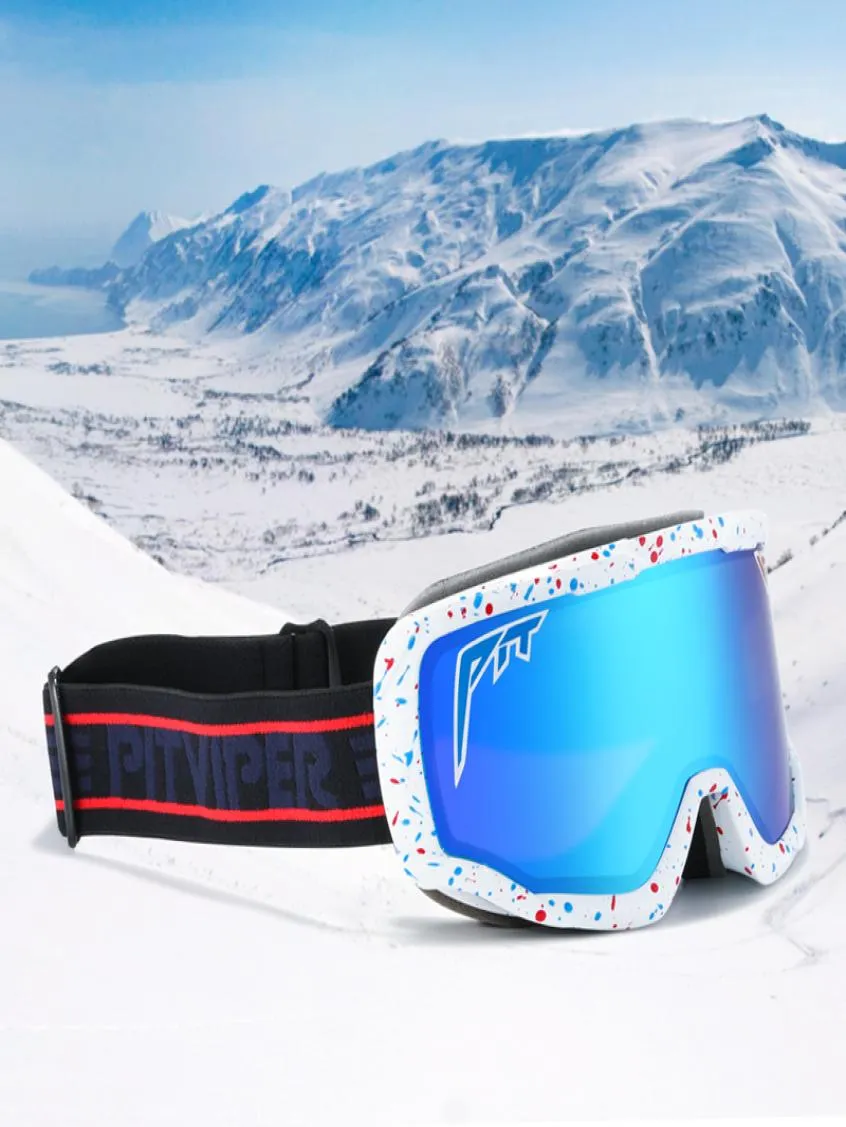 Высококачественные спортивные зимние лыжные очки мужчины двойные слои против сноуборда Goggles UV400 Защита Снежные бокалы 2874932